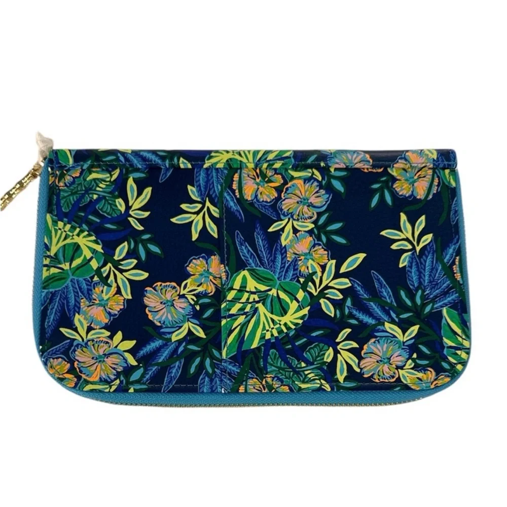 Lilly Pulitzer Navy Floral Travel Wallet